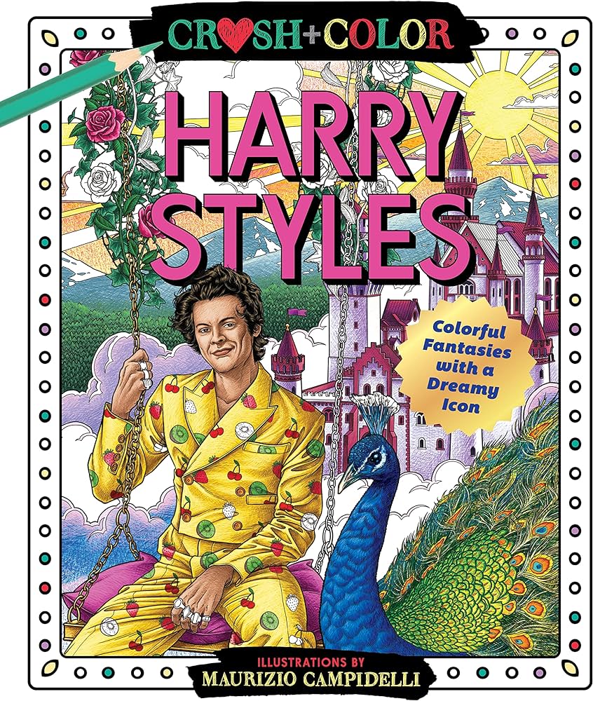 Harry Styles: Colorful Fantasies with a Dreamy Icon - Libro de colorear