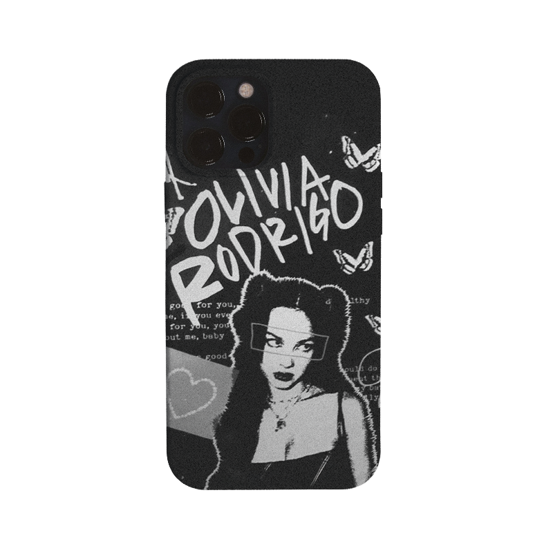 Olivia Rodrigo - Self-titled black - Estuche para teléfono / iPhone