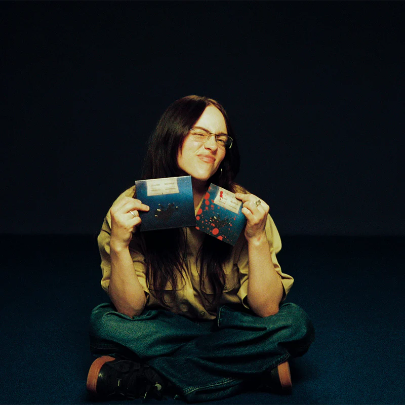 Billie Eilish - Hit me hard and soft, CD pintado por Billie, Edición limitada.