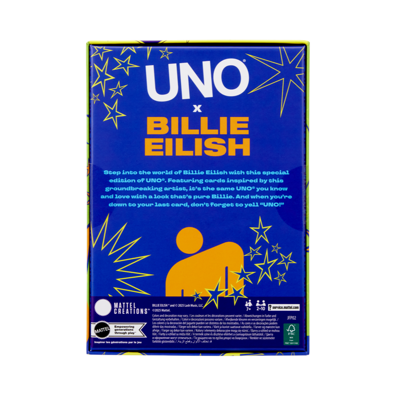 Billie Eilish - UNO Canvas™ cartas de juego - Edición Limitada