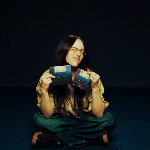 Billie Eilish - Hit me hard and soft, CD pintado por Billie, Edición limitada.