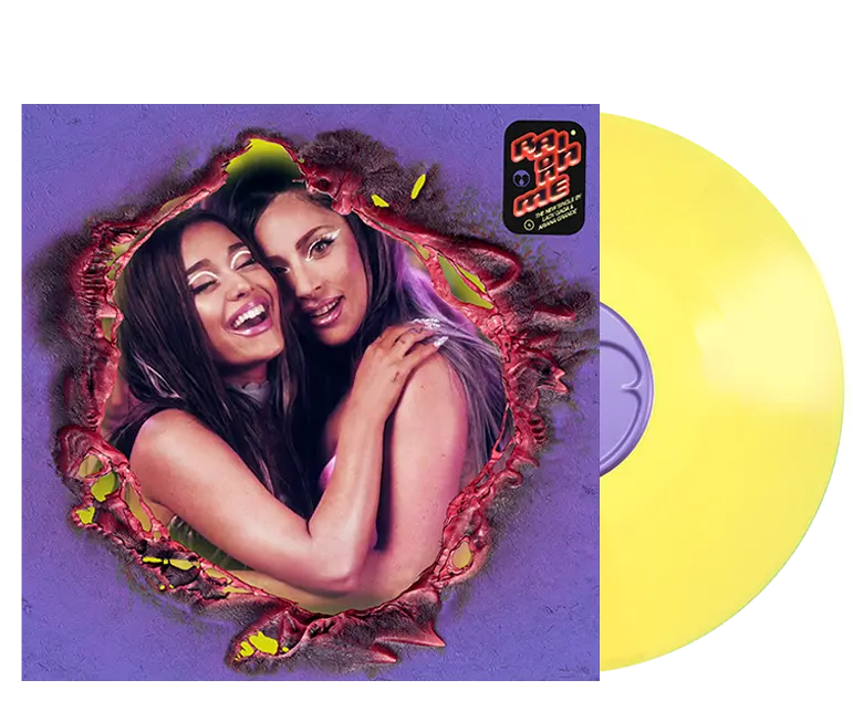 Lady Gaga feat Ariana Grande - Rain On Me - Vinilo Amarillo 7'